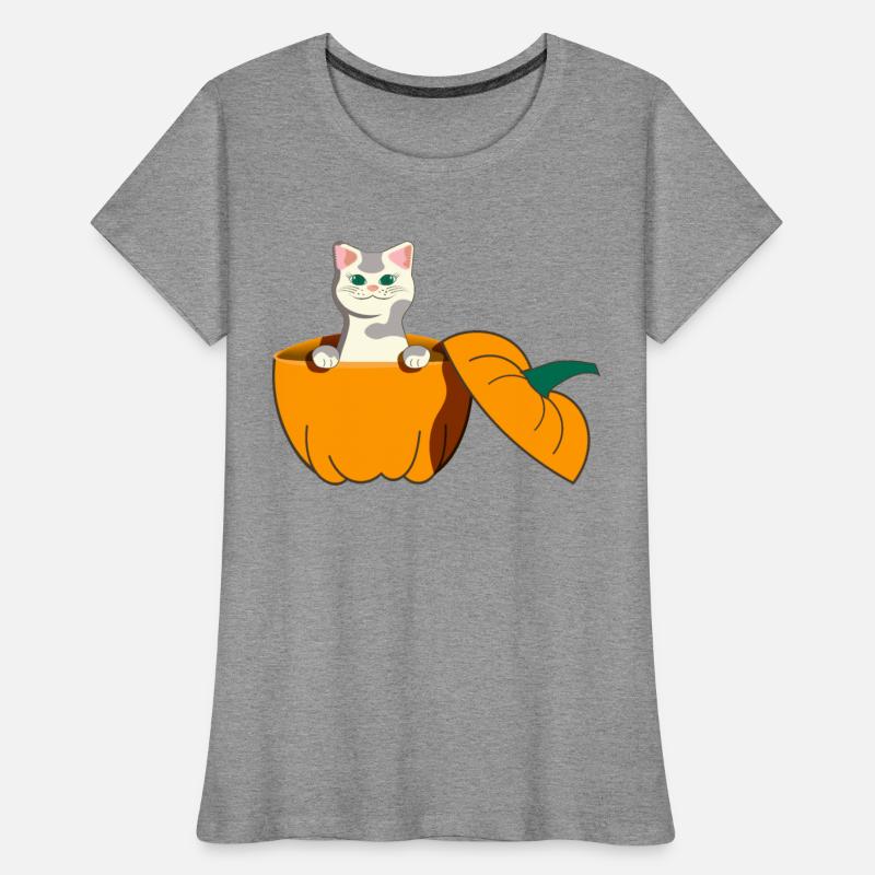 Cute cat inside Halloween pumpkin jack o lantern