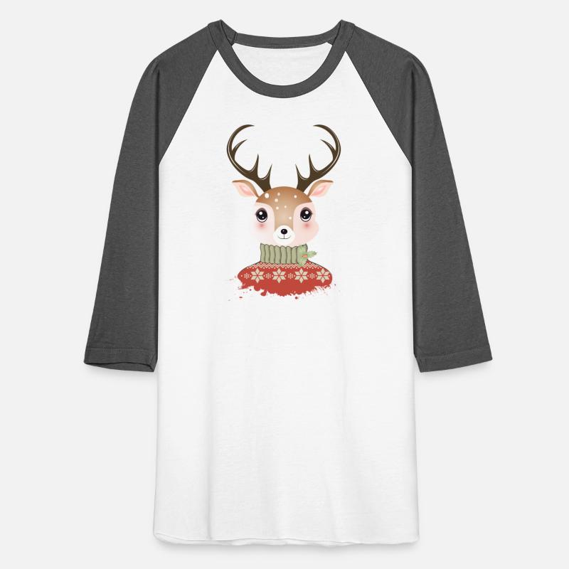 cute chic deer with Christmas sweater