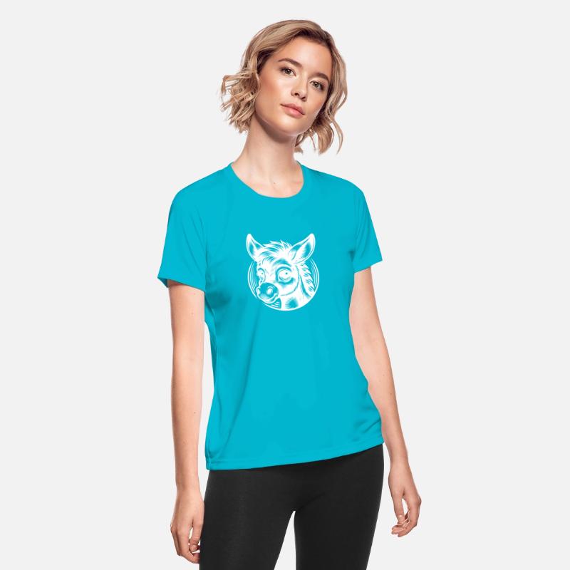 Cute Little Cartoon Donkey With Big Eyes