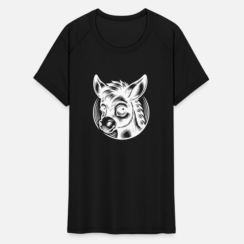 Cute Little Cartoon Donkey With Big Eyes