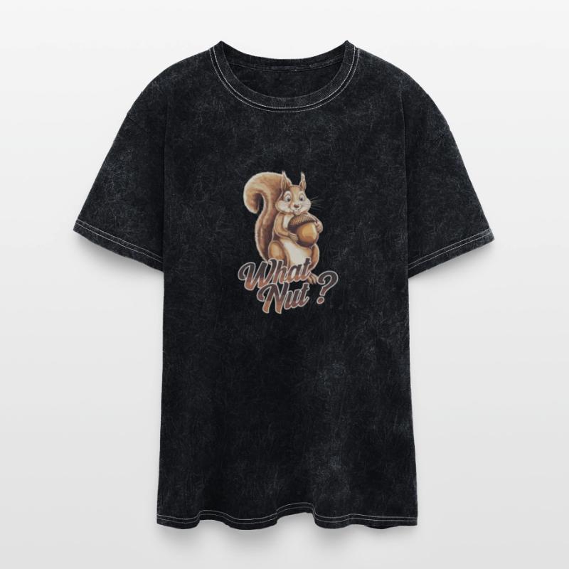 Cute Squirrel Holding Acorn What Nut for