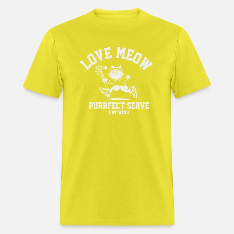 Cute Tennis Cat – Minimalist Line Art Illustration