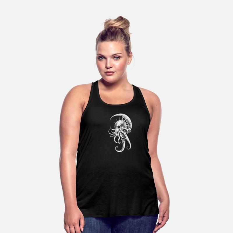 Dark Gothic Octopus Fossil – Anatomical Creature