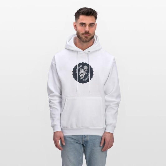 Dark Navy Illustrated Skull Hopeless Romantic