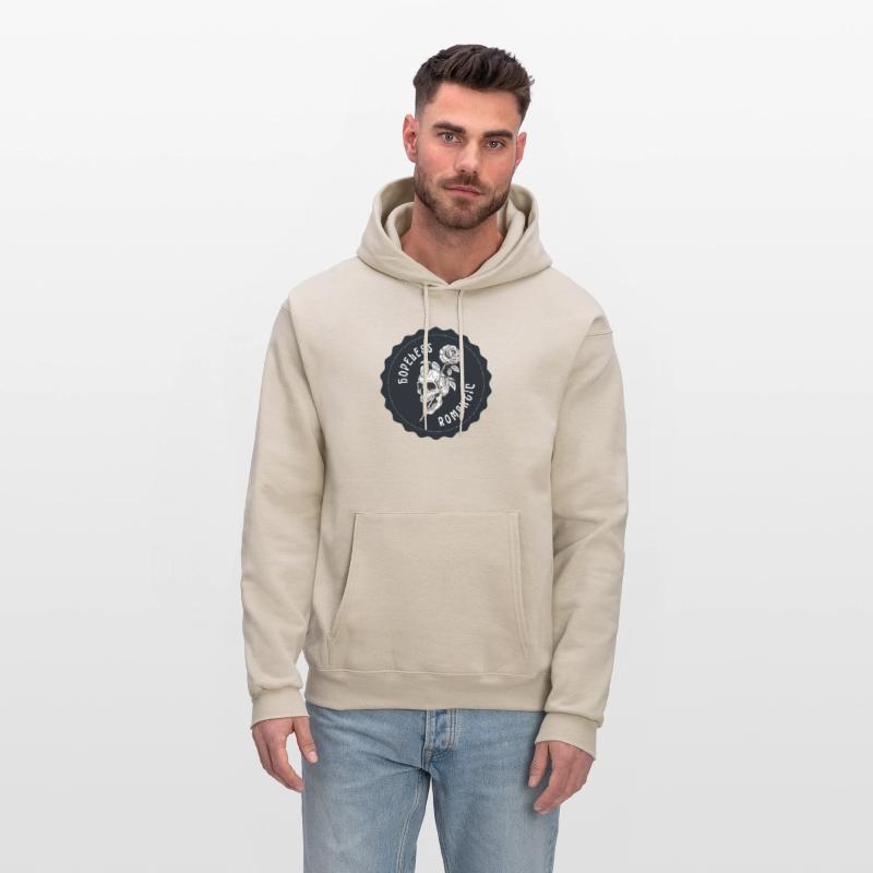 Dark Navy Illustrated Skull Hopeless Romantic