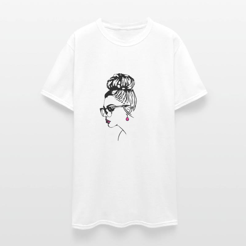 deep girl with a Bun hairstyle