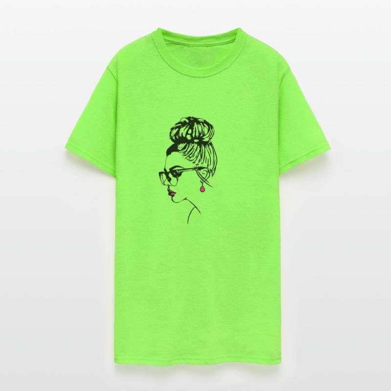 deep girl with a Bun hairstyle