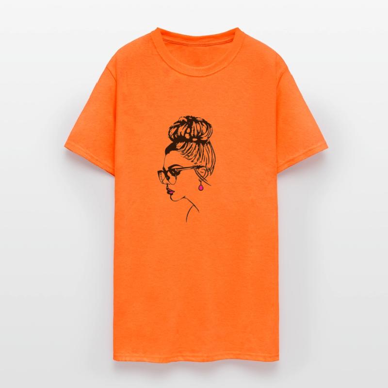 deep girl with a Bun hairstyle