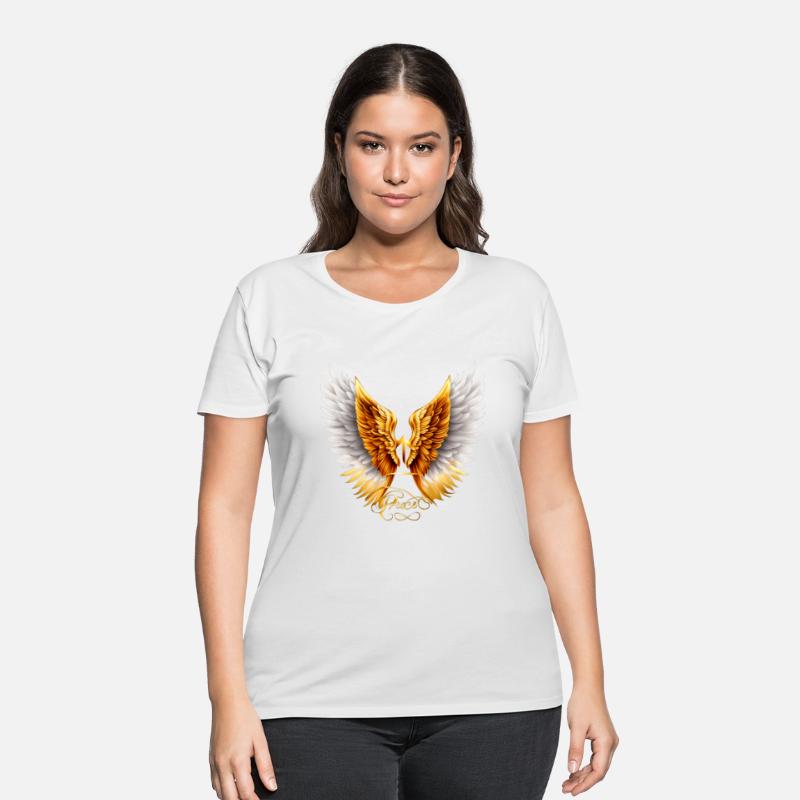 DIVINE HARMONY: STYLISH PEACE GOLD GRAY ANGEL WING