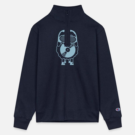 DJ Sheep Holds Vinyl Music Record Plate Club Party