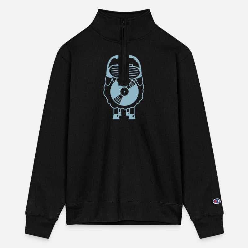 DJ Sheep Holds Vinyl Music Record Plate Club Party