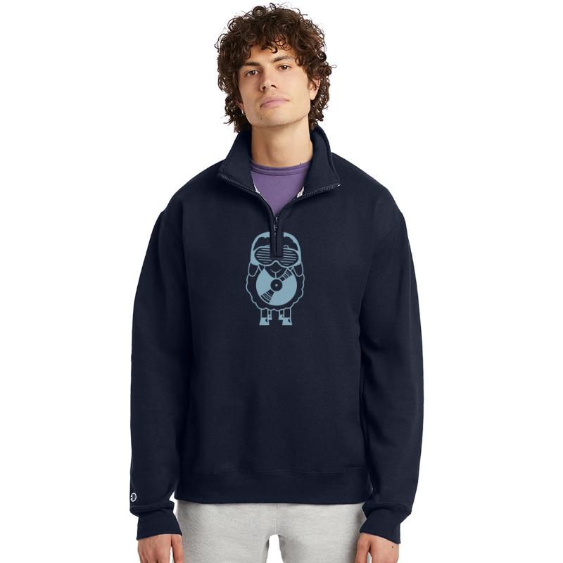 DJ Sheep Holds Vinyl Music Record Plate Club Party