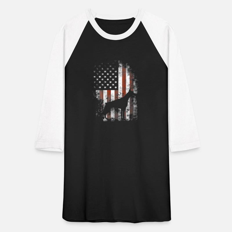 Doberman Pinscher - American Flag Patriotic