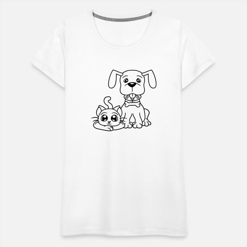 Dog Cat Two Friends Team 2 Kitten Puppy Duo Crew