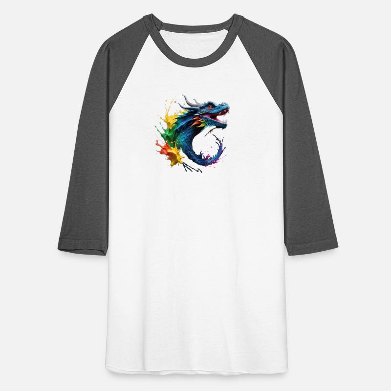 Dragon Colorful Paint Splash