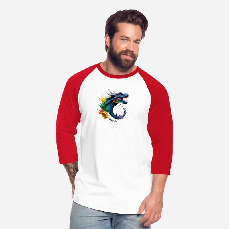 Dragon Colorful Paint Splash