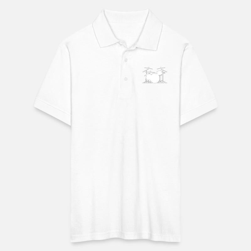 Drum set silhouette illustration