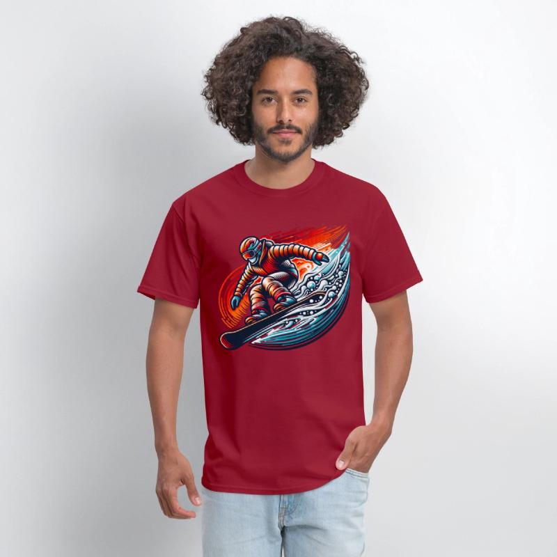 Dynamic Snowboarding Adventure Burst of Colors