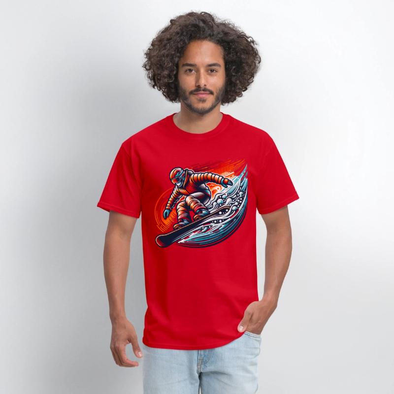 Dynamic Snowboarding Adventure Burst of Colors