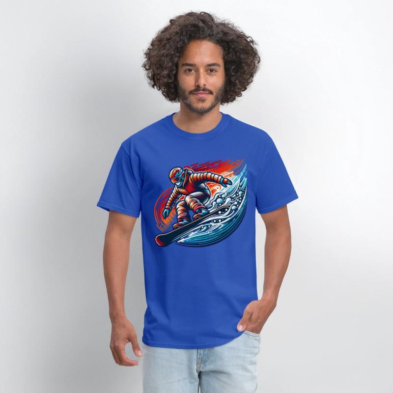 Dynamic Snowboarding Adventure Burst of Colors