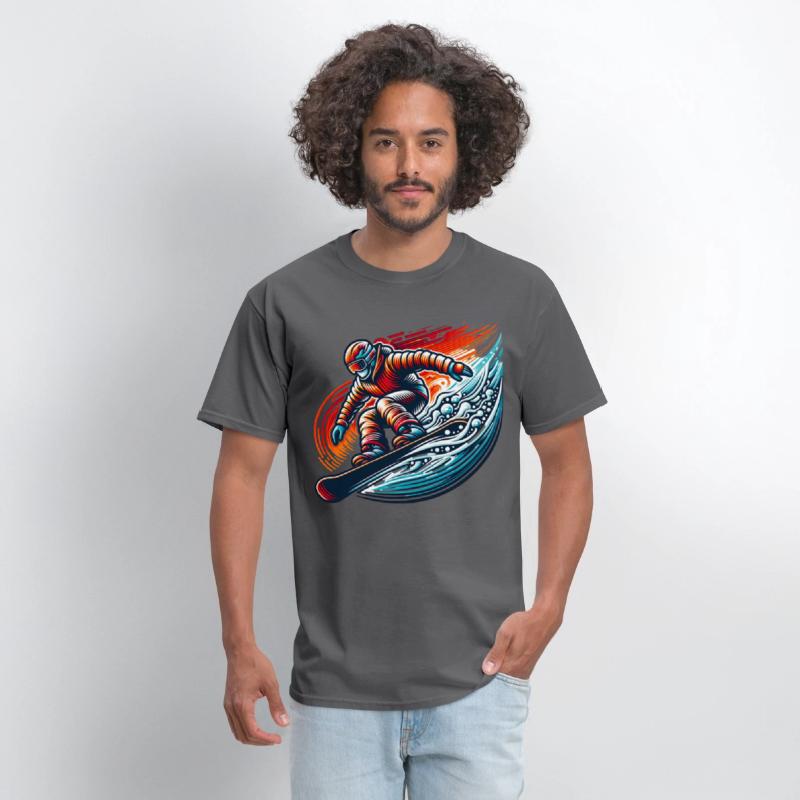 Dynamic Snowboarding Adventure Burst of Colors