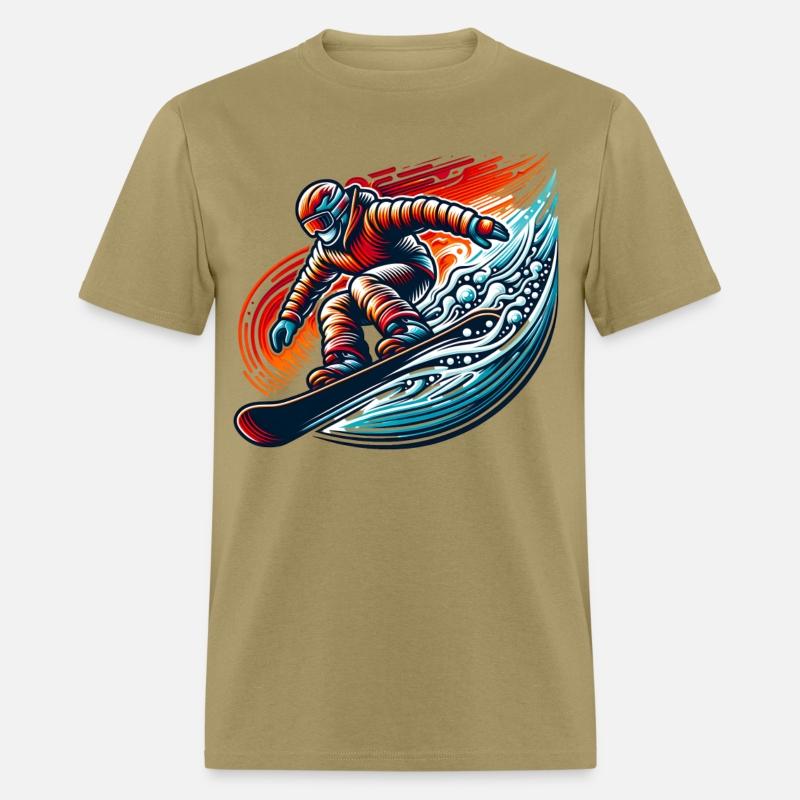 Dynamic Snowboarding Adventure Burst of Colors