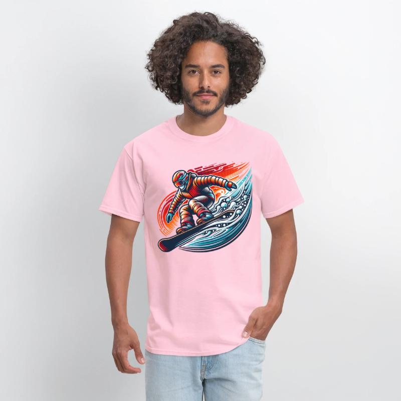 Dynamic Snowboarding Adventure Burst of Colors