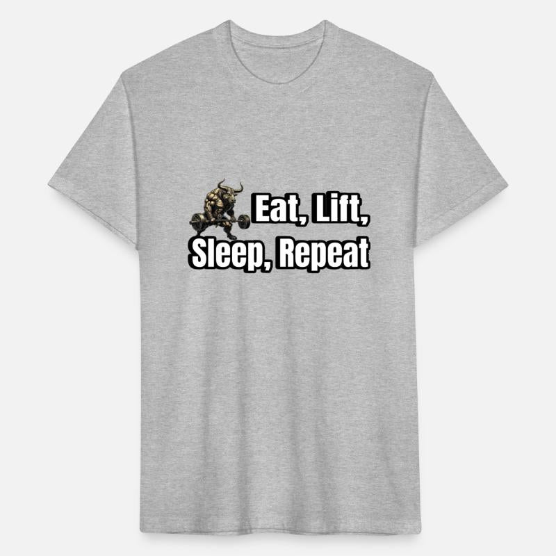 Eat Lift Sleep Repeat Bull Head