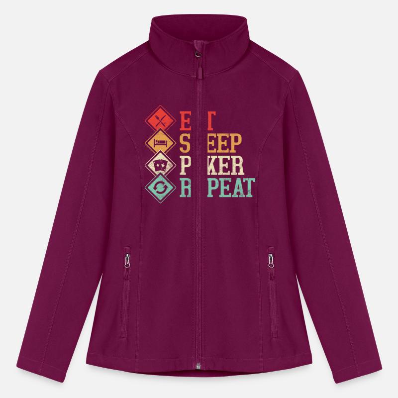 Eat Sleep Poker Repeat Gambling Card Player