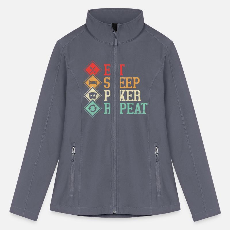 Eat Sleep Poker Repeat Gambling Card Player