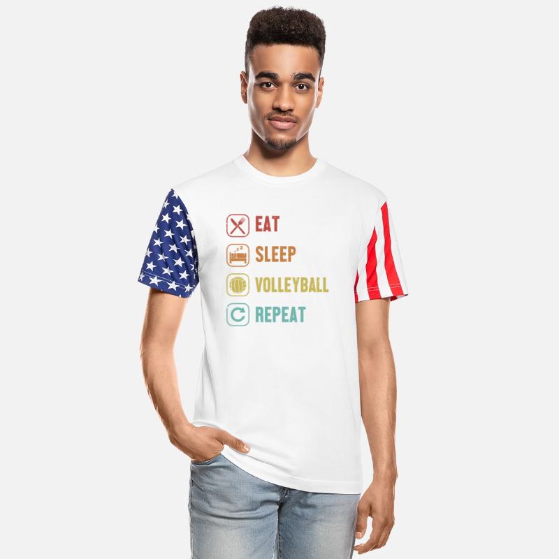 Eat Sleep Volleyball Repeat Team Player Coach
