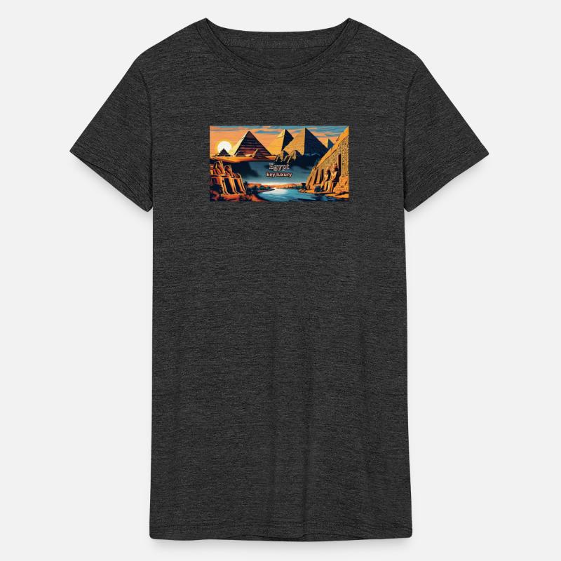 Egyptian Sunset with Pyramids and Sphinx