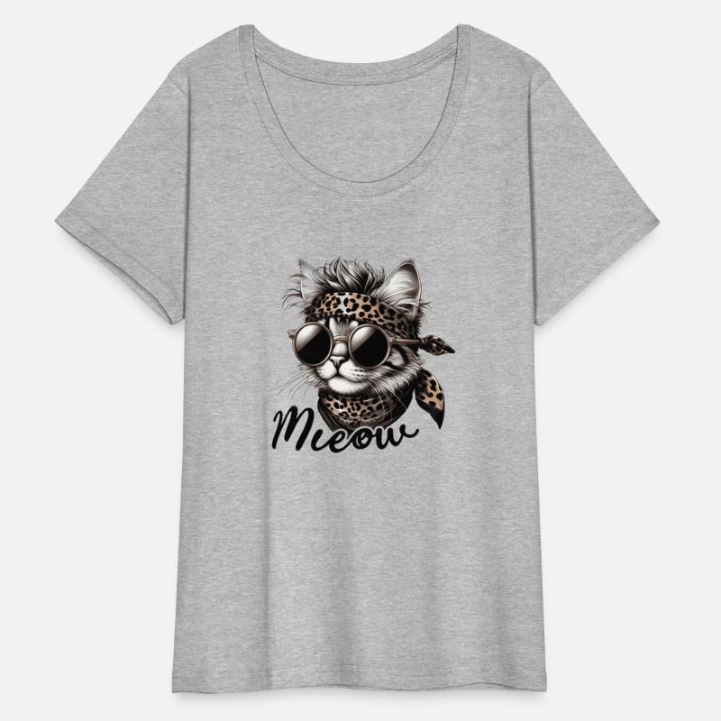 Elegant cat with a messy hairstyle