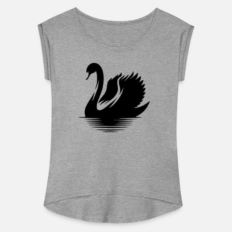 Elegant Swan Waterfowl Silhouette Portrait