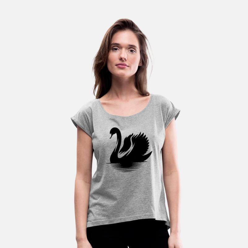 Elegant Swan Waterfowl Silhouette Portrait