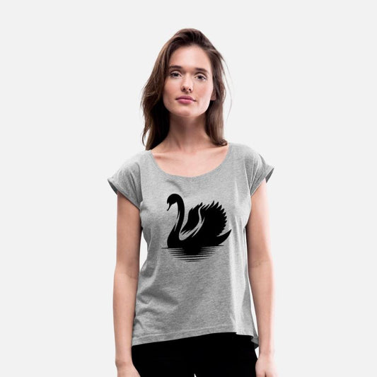 Elegant Swan Waterfowl Silhouette Portrait