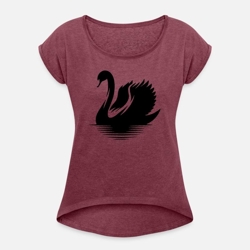 Elegant Swan Waterfowl Silhouette Portrait