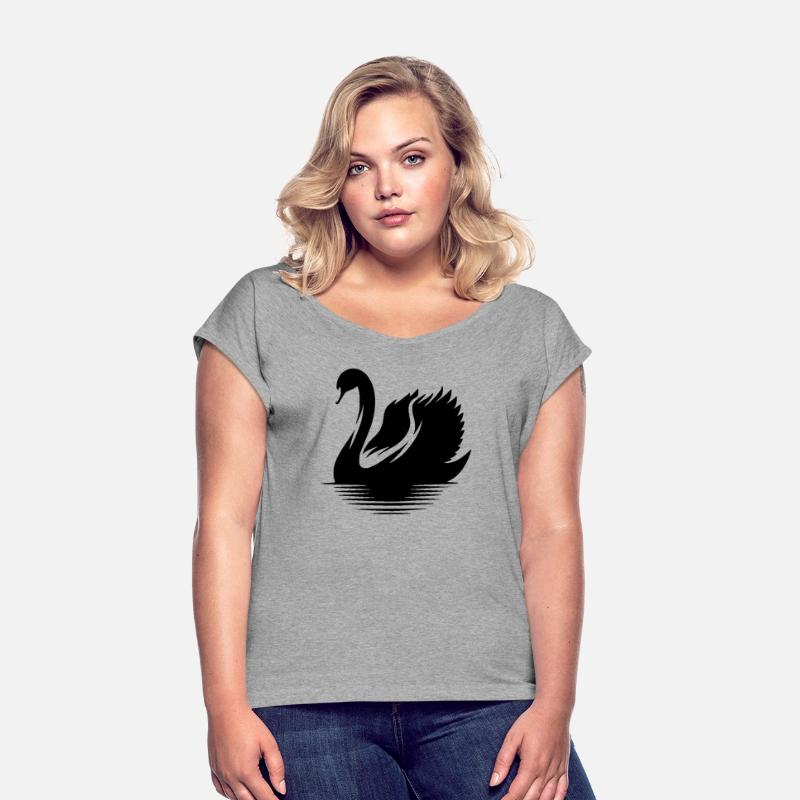 Elegant Swan Waterfowl Silhouette Portrait