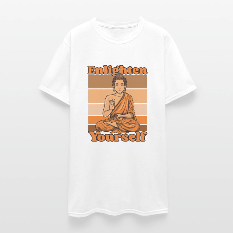 Enlighten Yourself Buddhist Statue Symbol Priest