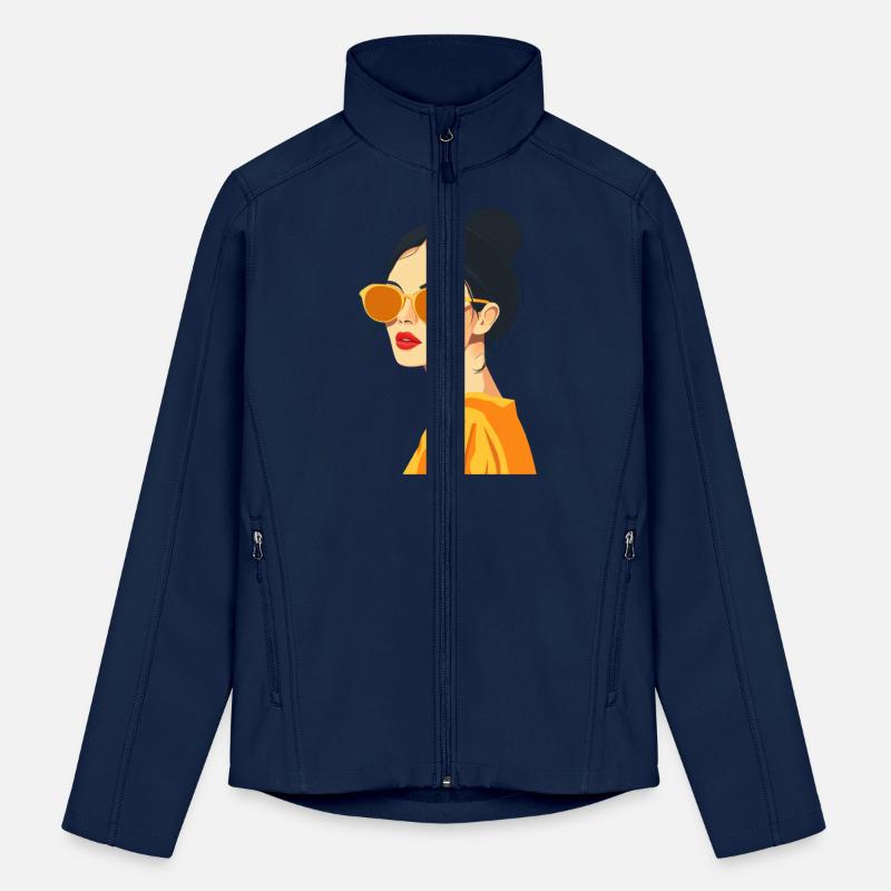 Fashionable Female with Yellow Sunglasses