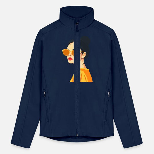 Fashionable Female with Yellow Sunglasses