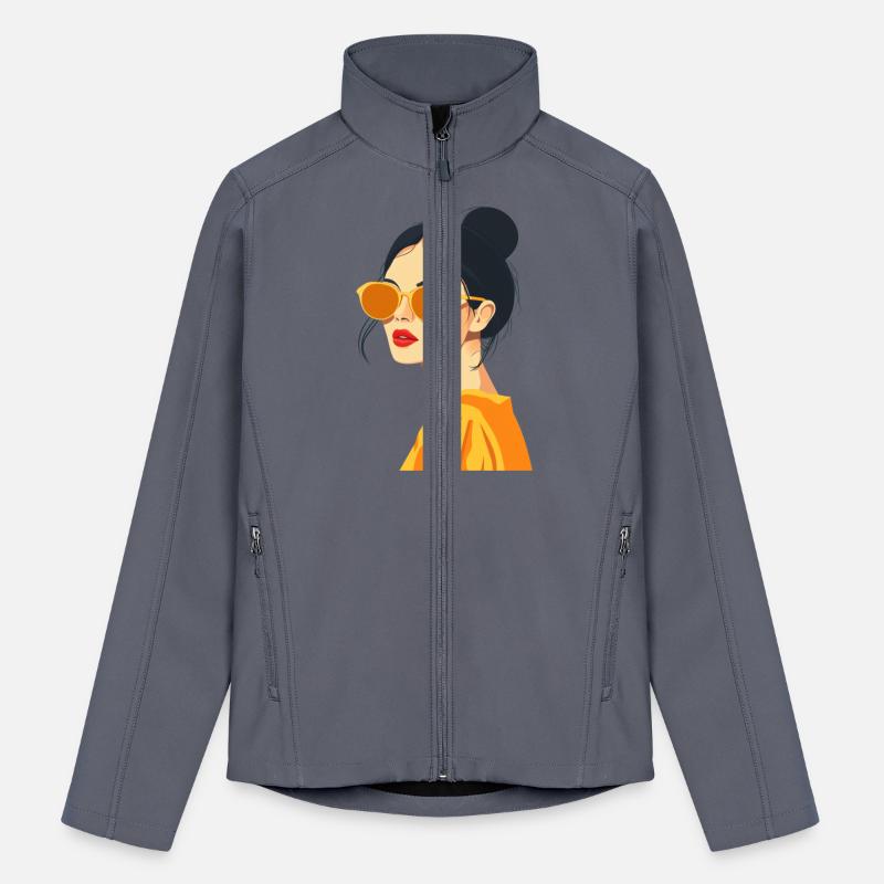 Fashionable Female with Yellow Sunglasses