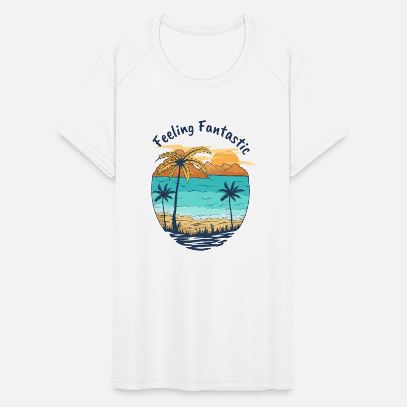 Feelin Fantastic Beach Palm Trees Summer Vacation