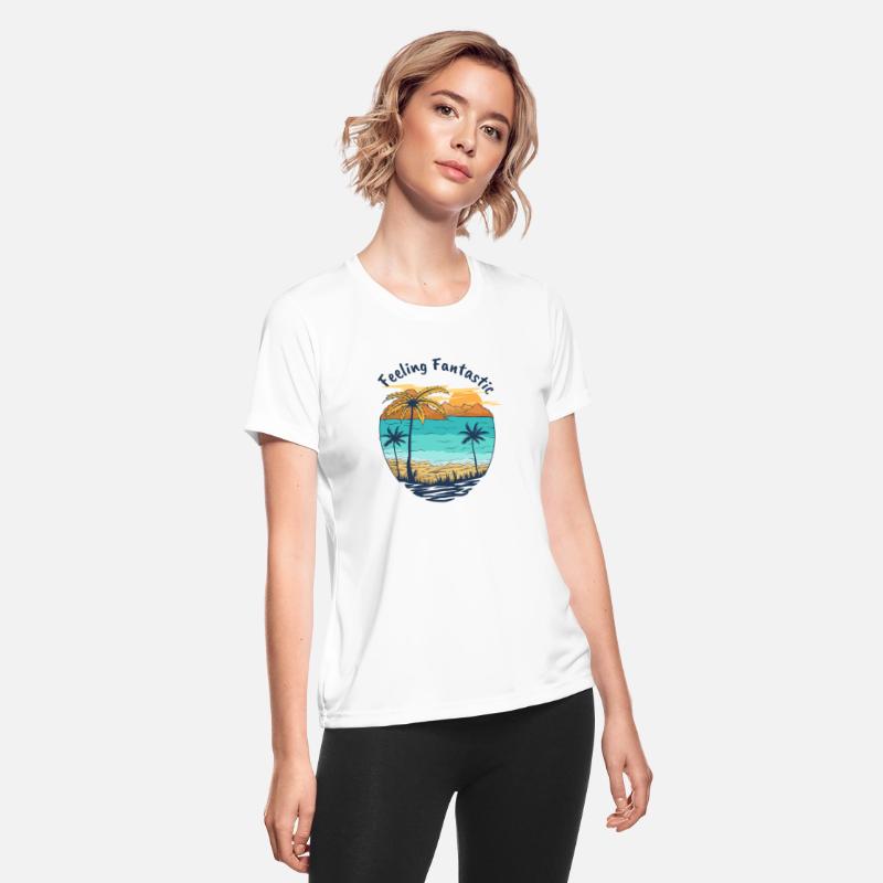 Feelin Fantastic Beach Palm Trees Summer Vacation