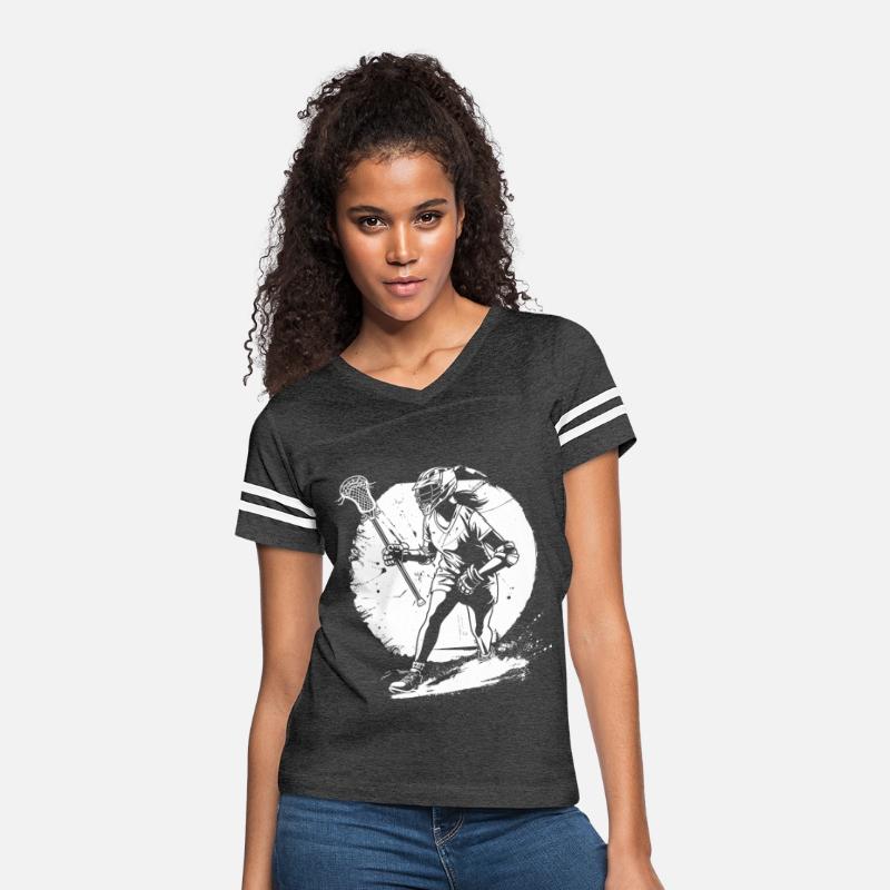 Female Lacrosse Player Sketch