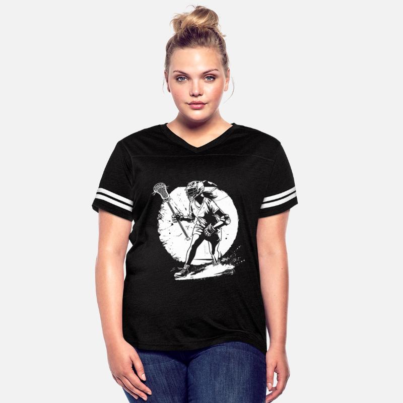 Female Lacrosse Player Sketch