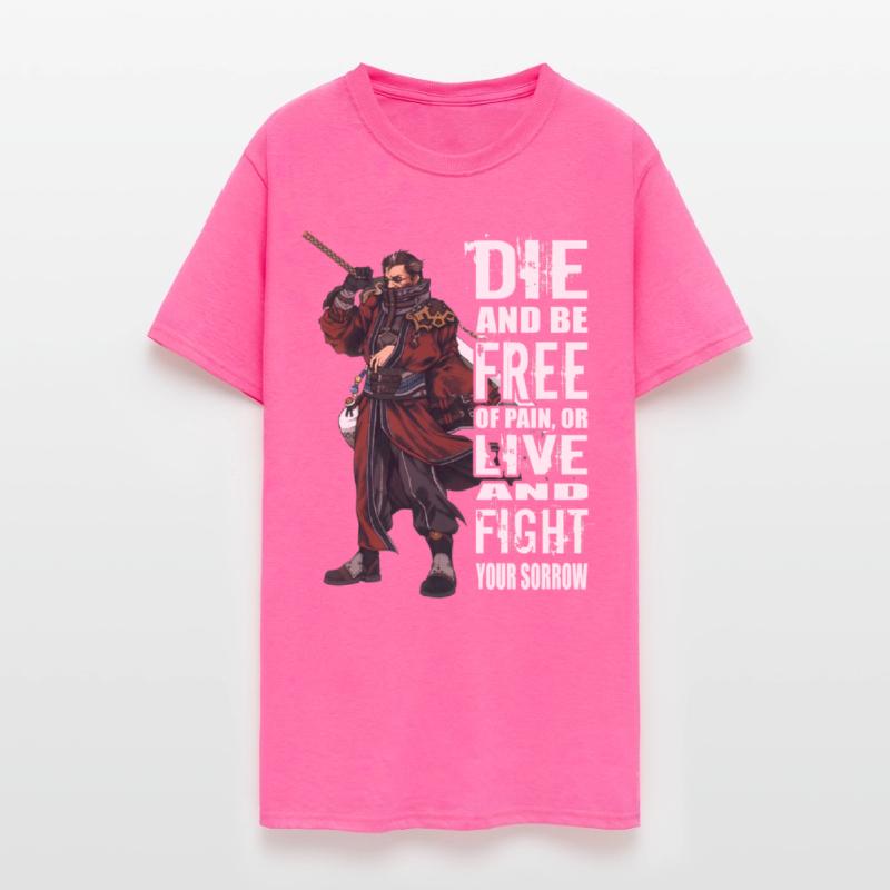 Final Fantasy - Die and be free of pain t-shirt