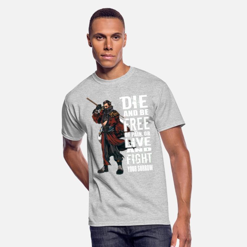 Final Fantasy - Die and be free of pain t-shirt