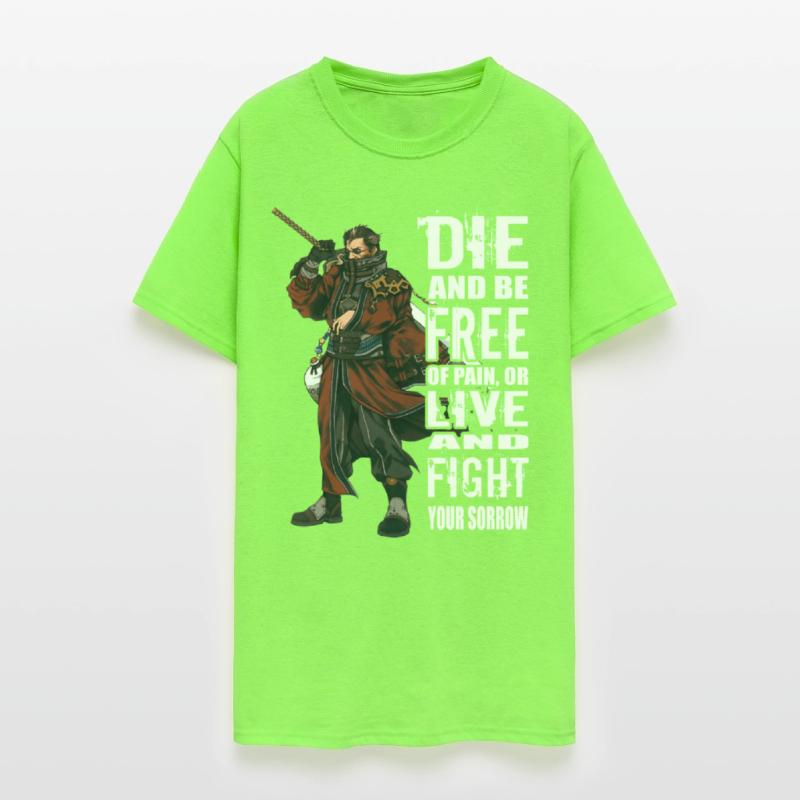 Final Fantasy - Die and be free of pain t-shirt