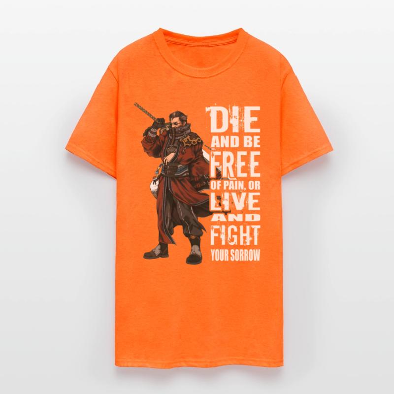 Final Fantasy - Die and be free of pain t-shirt